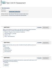 Take Test Unit IV Assessment PSY 3307 18C SU20L S1 Pdf Question