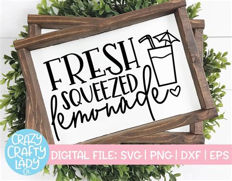 Fresh Squeezed Lemonade Svg Home Decor Cut File Farmhouse Etsy