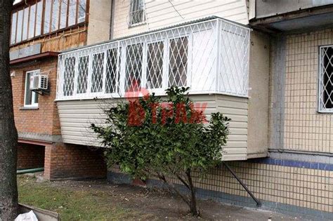 Белая, не распашная решетка на балкон, модель РБ - 003, купить в Москве ...
