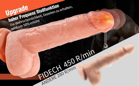 FIDECH Dildo Vibratoren mit Stoßfunktion Dildoschwanz für Frauen