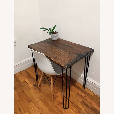 Custom Reclaimed Wood Desk Hairpin Legs Handmade Aptdeco