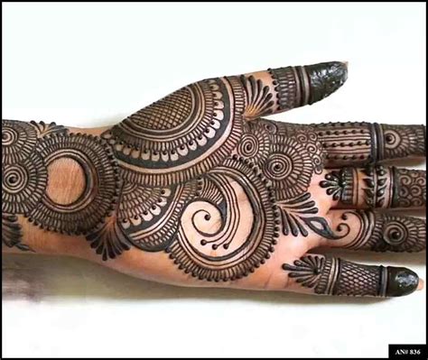 Arabic Front Hand Mehndi Design AN 836 MehndiDig