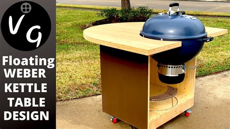 How To Build A Weber Kettle Master Touch Bbq Cart Diy Bbq Table