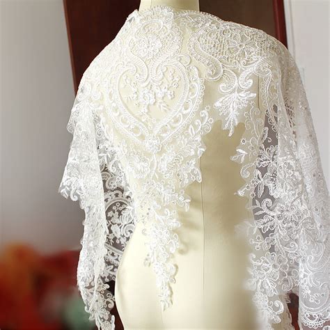 Exquisite Alencon Lace Trims Scalloped Sequins Lace Trim Etsy