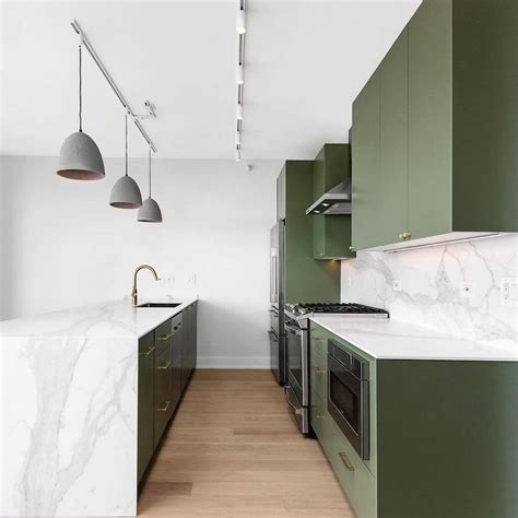 Stunning Green And White Kitchen Combinations