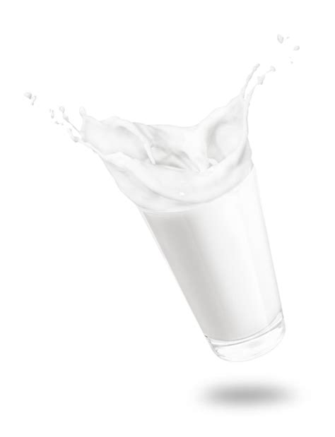 Premium Photo Glass Of Milk With Splashes