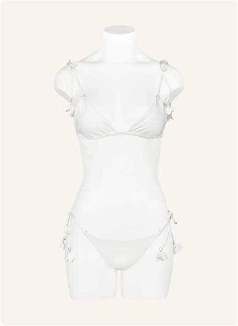 ZIMMERMANN Triangel Bikini POP FLOWER In Weiss