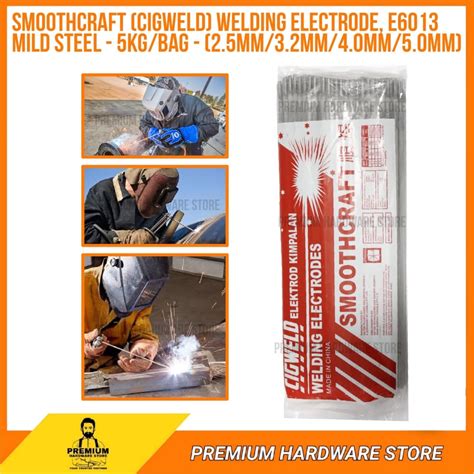 Smoothcraft Cigweld Welding Rod Electrode 5kgbag E6013 Mild Steel Welding Stick Cigweld