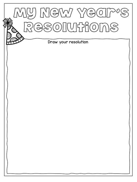 Printable New Year Resolution Template Printable Word Searches