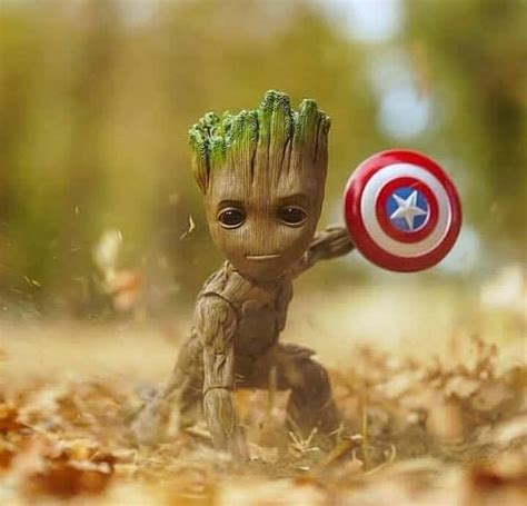 Funny Baby Groot Wallpaper