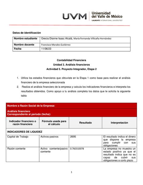 A Eq Contabilidad Financiera Unidad An Lisis Financieros