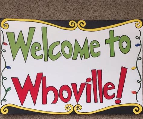 Welcome To Whoville Sign Printable