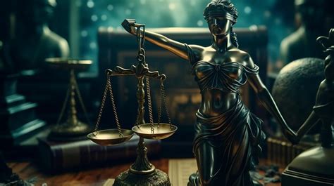 Premium Ai Image Lady Justice Close Up Law Theme Judges Mallet Law