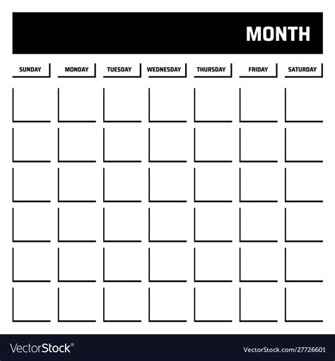 Black Printable Calendar Talya Viviene