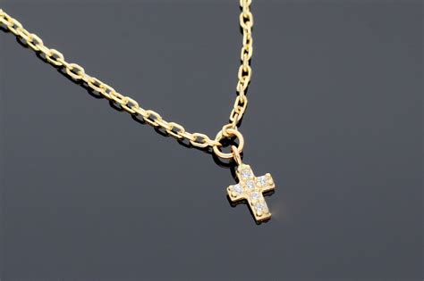 Lant Aur Cu Pandantiv Cruciulita Colectia Special Autentic Din Aur 14k