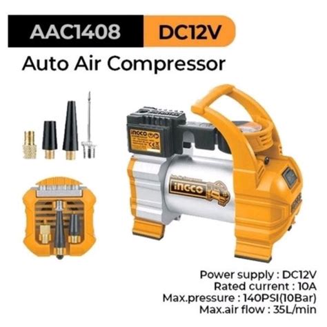 Jual Auto Mini Air Compressor Ingco Aac Mesin Kompresor Pompa Angin