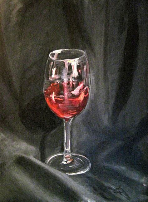 Wine Glass Painting By Claudia Croneberger Fine Art America