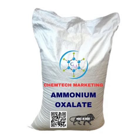 Ammonium Oxalate Monohydrate Technical Grade 25kg Bag At Rs 125 Kg In New Delhi