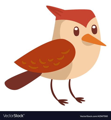 Forest bird cartoon high quality Royalty Free Vector Image