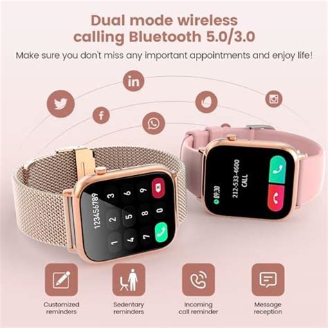 Elfofle Smartwatch Donna Uomo Con Chiamate Orologio Hd