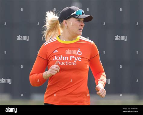 Sarah Glenn of The Blaze during Charlotte Edwards Cup cricket match ...