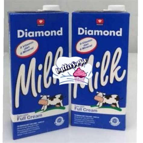 Jual SUSU DIAMOND UHT PUTIH DIAMOND MILK UHT FULL CREAM 1 LITER