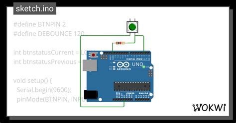 单按钮多状态 Wokwi Esp32 Stm32 Arduino Simulator