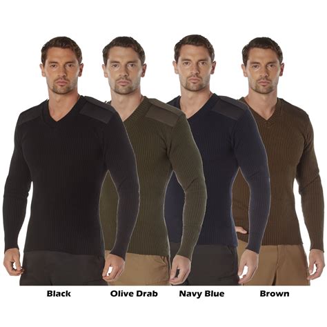 Rothco Gi Style Acrylic V Neck Sweater Grunt Force