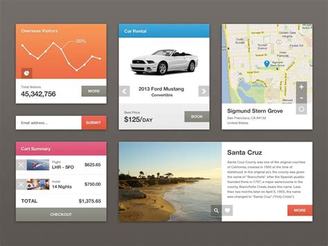 50 Free Flat Style Ui Kits