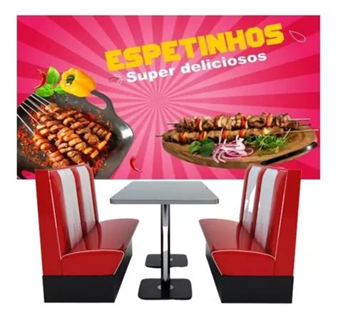 Painel Adesivo Espetinho Churrasco Salada Food Truck Trailer