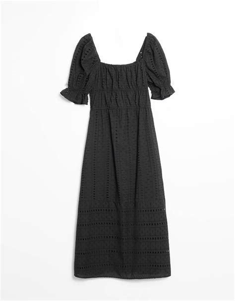 Puff Sleeve Eyelet Maxi Dress Shopperboard