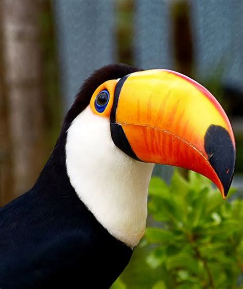 Toucans are so cute and their big beeks are too