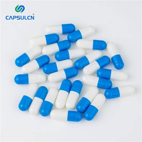 Wholesale Empty Pharmaceutical Capsule Blue White Gelatin Capsule Empty