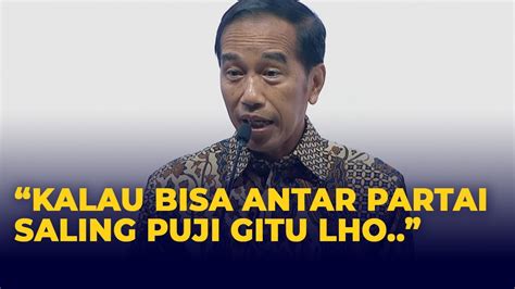 FULL Pidato Jokowi Di HUT Perindo Ajak Partai Saling Memuji Sebut