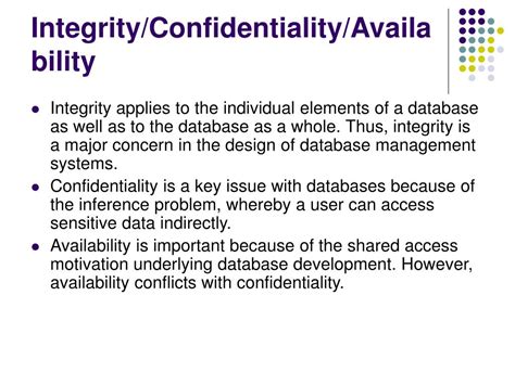 Confidentiality Integrity Availability
