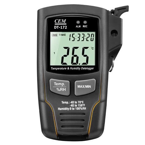 Cem Dt Temperature And Humidity Data Logger With Display