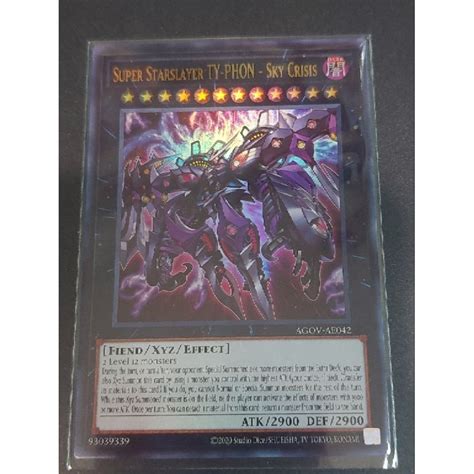 Yu Gi Oh Asia English Super Starslayer Ty Phon Sky Crisis Level Ultra