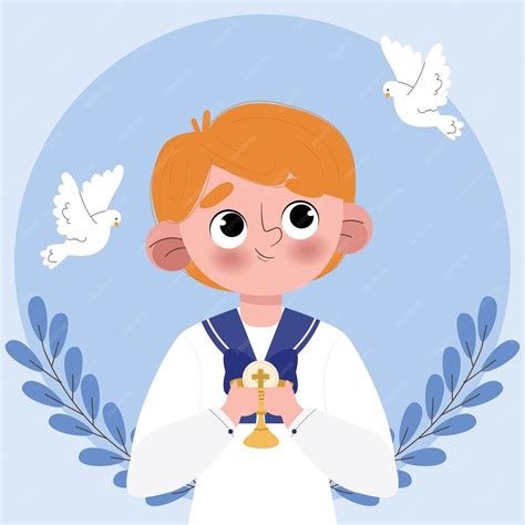 Иллюстрация первого причастия | Бесплатно векторы