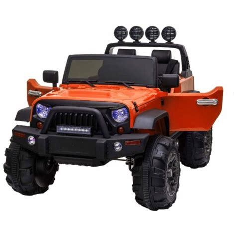 TOBBI 12V Kids Electric Battery Powered 2 Speed Open Top SUV Ride On ...