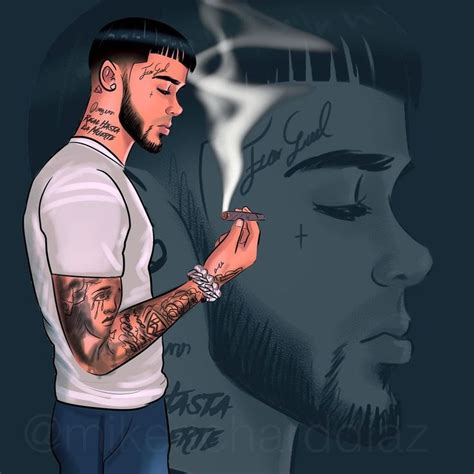 Mike Richards Cartoon Smoke Anuel Aa Wallpaper Wow 3 Anime