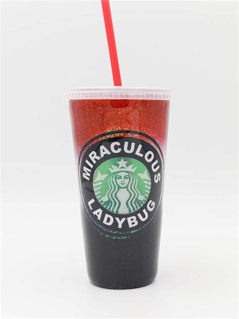 Miraculous Ladybug Cup Starbucks Cup Coffee Lovers Gift Etsy