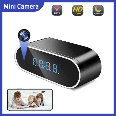 Mini Cam Ra De Surveillance Dvr Full Hd P Horloge Sans Fil