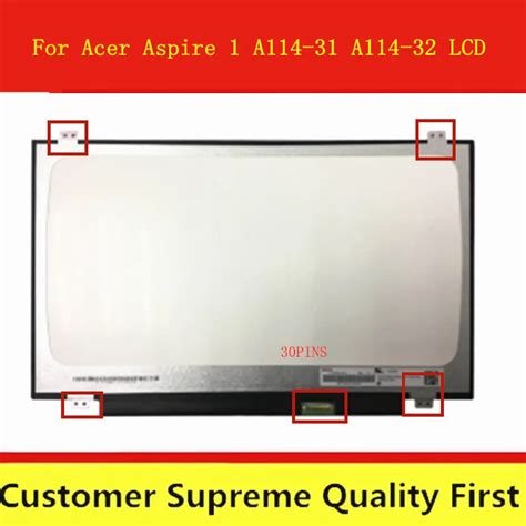 14 0 Laptop LCD Screen For Acer Aspire 1 A114 31 A114 32 30 Pins HD