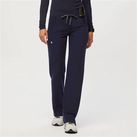 Figs Kade Cargo Scrub Pants Xxs Petite Navy Blue Gem