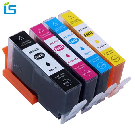 4pcsset Compatible Ink Cartridge 564xl Replacement For Hp 564 Xl For Hp 5510 5511 5512 5514