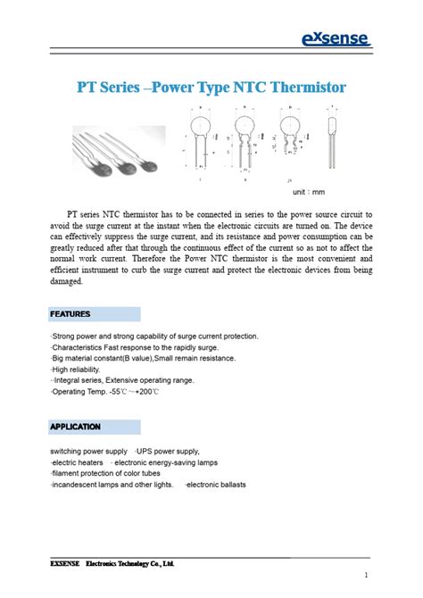 Ntc 5d9 Datasheet Exsense