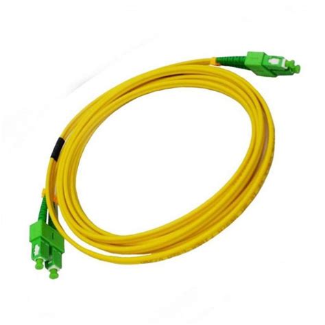 Fiber Optic Cable 1m SC APC To SC APC Duplex Singlemode 9 125