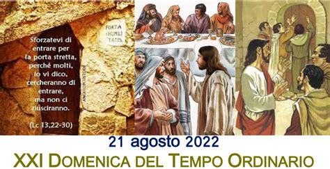 XXI Domenica Del Tempo Ordinario Anno C 21 Agosto 2022 Parrocchia