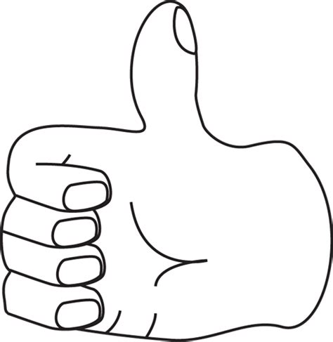 Black And White Thumbs Up Clipart Clipart Best Clipart Best