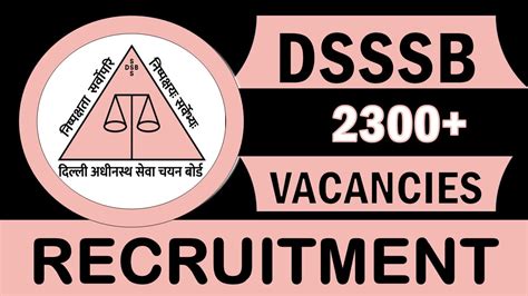 DSSSB Recruitment